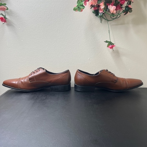 🌹 Kenneth Cole Men's Unlisted Lesson Plan Brown Business Shoes 12 Casual Work - Picture 9 of 13